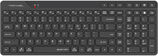 Клавиатура A4Tech Fstyler FBK27C AS черный USB беспроводная BT/ Radio slim Multimedia (FBK27C AS)