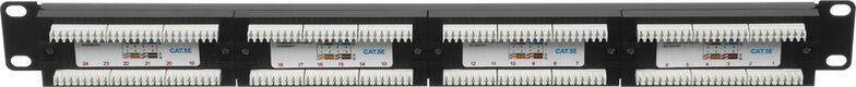 Патч-панель NTSS NTSS-PP-1U-24-UTP-RJ45-5E-D 19 Патч-панель NTSS NTSS-PP-1U-24-UTP-RJ45-5E-D 19