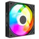 Powercase Вентилятор (M53-12 ARGB) Black 120x120x25mm (PWM, 100шт./кор, 4pin PWM (M+F)+ 3pin ARGB (M+F)