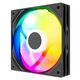 Powercase Вентилятор (M53-12 ARGB) Black 120x120x25mm (PWM, 100шт./кор, 4pin PWM (M+F)+ 3pin ARGB (M+F)