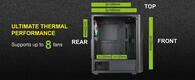 Корпус Azza Fighter черный без БП ATX 4x120mm 2x140mm 2xUSB2.0 1xUSB3.0 audio bott PSU Корпус Azza Fighter черный без БП ATX 4x120mm 2x140mm 2xUSB2.0 1xUSB3.0 audio bott PSU