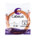 Патч-корд U/ UTP Cabeus PC-UTP-RJ45-Cat.6-1.5m-OR-LSZH