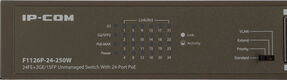 Коммутатор IP-Com F1126P-24-250W (L2) 24x100Мбит/с 2x1Гбит/с 1xКомбо(1000BASE-T/SFP) 1SFP 24PoE 230W неуправляемый