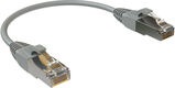 Патч-корд Sysmatrix PC 4545.5ES26.015LSZHGY F/ UTP RJ-45 вил.-вилка RJ-45 кат.5E 0.15м серый LSZH