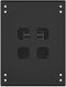 Шкаф серверный NTSS Премиум (NTSS-R42U6080GS-BL) напольный 42U 600x800мм пер.дв.стекл металл 900кг черный 710мм 99кг 1987мм IP20 сталь Шкаф серверный NTSS Премиум (NTSS-R42U6080GS-BL) напольный 42U 600x800мм пер.дв.стекл металл 900кг черный 710мм 99кг 1987мм IP20 сталь