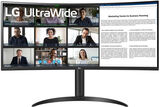 Монитор LG 34" UltraWide 34WR55QK-B черный VA LED 5ms 21:9 HDMI матовая HAS 300cd 178гр/ 178гр 3440x1440 100Hz DP Ultra WQHD USB 6.9кг