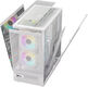 Корпус Formula Crystal Z8 белый без БП ATX 11x120mm 4x140mm 1xUSB3.0 audio bott PSU