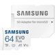 MicroSD 64GB Samsung Class 10 Evo Plus U1 (R/W 160 MB/s) + SD адаптер