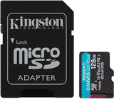 Флеш карта microSDXC 128GB Kingston SDCG4/ 128GB Canvas Go! Plus V30 A2 w/ o adapter SDCG4/128GB