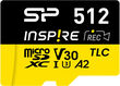 Флеш карта microSDXC 512GB Silicon Power SP512GBSTXLA2V1N Inspire V10 A2 + adapter Флеш карта microSDXC 512GB Silicon Power SP512GBSTXLA2V1N Inspire V10 A2 + adapter