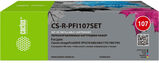 Картридж перезаправляемый струйный Cactus CS-R-PFI107SET набор 5шт.упак. для Canon imageProGRAF iPF670/ 680/ 685/ 770/ 780/ 785 без чипа