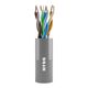 Кабель информационный NTSS NTSS-IN-UUTP4-5E-LSZH-GY кат.5E U/UTP 4 пары 24AWG LSZH внутренний 305м серый Кабель информационный NTSS NTSS-IN-UUTP4-5E-LSZH-GY кат.5E U/UTP 4 пары 24AWG LSZH внутренний 305м серый