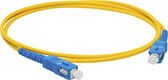 Патч-корд Lanmaster LAN-SC-SC/SU-2.0 1x9/125 OS2 SC-SC 2м LSZH желтый