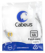 Патч-корд S/ FTP Cabeus PC-SSTP-RJ45-Cat.6a-0.3m-LSZH
