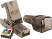 Коннектор Suprlan (10-0240-1) STP кат.6A RJ45 с защитным колпачком серый Коннектор Suprlan (10-0240-1) STP кат.6A RJ45 с защитным колпачком серый