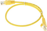 Патч-корд Suprlan 10-0161 UTP RJ-45 вил.-вилка RJ-45 кат.5E 0.5м желтый LSZH 26AWG