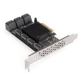 Контроллер ExeGate EXE-510 Exegate EX296208RUS (PCI-E x4, SATA3 6Gb/ s, 10 int, ASMedia Chipset ASM1166)