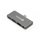 Док-станция 5-в-1 ExeGate DUB-31C/ PD/ HA + PD 100W + HDMI 4K@30Hz + Audio Exegate EX297633RUS (кабель-адаптер USB Type-C --> 1xUSB3.0 + Type-C DATA (480MB/ s)