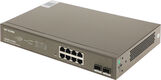 Коммутатор IP-Com G3310P-8-150W (L2) 8x1Гбит/с 2xКомбо(1000BASE-T/SFP) 2SFP 8PoE 130W управляемый Коммутатор IP-Com G3310P-8-150W (L2) 8x1Гбит/с 2xКомбо(1000BASE-T/SFP) 2SFP 8PoE 130W управляемый