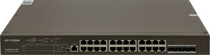 Коммутатор IP-Com G5328P-24-410W (L3) 24x1Гбит/с 4xКомбо(1000BASE-T/SFP) 4SFP 24PoE 370W управляемый Коммутатор IP-Com G5328P-24-410W (L3) 24x1Гбит/с 4xКомбо(1000BASE-T/SFP) 4SFP 24PoE 370W управляемый