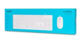 Клавиатура + мышь Rapoo X130PRO клав:белый мышь:белый