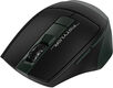 Мышь A4Tech Fstyler FB35S темно-зеленый/черный оптическая 2000dpi беспров. BT/Radio USB для ноутбука 5but (FB35S USB MIDNIGHT GREEN)