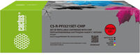 Картридж перезаправляемый струйный Cactus CS-R-PFI321SET-CHIP набор 5шт.упак. для Canon imagePROGRAF TM-250/255/350/355 с чипом