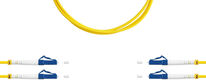 Патч-корд Suprlan 09-0651 LC дупл.UPC OS1\OS2 10м желтый LSZH