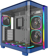 Корпус Montech King 95 Pro голубой без БП ATX 7x120mm 2x140mm 2xUSB3.0 audio bott PSU KING 95 PRO BLUE