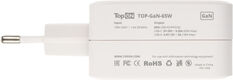 Блок питания TopON TOP-GaN-65W автоматический 65W 5V-20V 3.25A 2xUSB от бытовой электросети LED индикатор Блок питания TopON TOP-GaN-65W автоматический 65W 5V-20V 3.25A 2xUSB от бытовой электросети LED индикатор