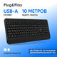 Oklick
Клавиатура Оклик K257W черный USB беспроводная Multimedia (подставка для запястий) (2070286)