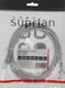 Патч-корд Suprlan 10-0144 UTP RJ-45 вил.-вилка RJ-45 кат.5E 3м серый LSZH 26AWG