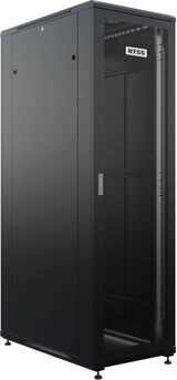 Шкаф серверный NTSS Премиум (NTSS-R42U80100PD/ PDD-BL) напольный 42U 800x1000мм пер.дв.перфор. металл 900кг серый 910мм 160кг 1987мм IP20 сталь NTSS-R42U80100PD/PDD-BL