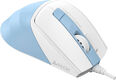 Мышь A4Tech Fstyler FM45S Air голубой/белый оптическая 2400dpi silent USB 7but (FM45S AIR USB (LCY BLUE))