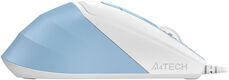 Мышь A4Tech Fstyler FM45S Air голубой/белый оптическая 2400dpi silent USB 7but (FM45S AIR USB (LCY BLUE))