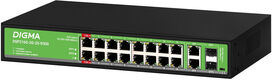 Коммутатор Digma DSP216G-2G-2S-R300 (L2) 18x1Гбит/с 2SFP 16PoE 16PoE+ 2PoE++ 300W неуправляемый Коммутатор Digma DSP216G-2G-2S-R300 (L2) 18x1Гбит/с 2SFP 16PoE 16PoE+ 2PoE++ 300W неуправляемый