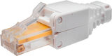 Коннектор Suprlan (10-0218-1) UTP кат.5E RJ45 с защитным колпачком серый Коннектор Suprlan (10-0218-1) UTP кат.5E RJ45 с защитным колпачком серый