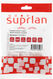 Панель Suprlan 10-0334-1 лицевая со шторкой 80x80 2xKeystone ABS пластик белый