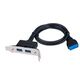 Cablexpert Планка USB 3.0 на заднюю панель низкопрофильная Cablexpert Планка USB 3.0 на заднюю панель низкопрофильная