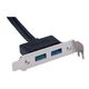 Cablexpert Планка USB 3.0 на заднюю панель низкопрофильная Cablexpert Планка USB 3.0 на заднюю панель низкопрофильная
