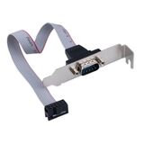 Cablexpert Планка на заднюю панель низкопрофильная CCDB9RECEPTACLE-LP&nbsp;<img style='position: relative;margin:0' src='/image/only_to_order_edit.gif' alt='На заказ' title='На заказ' />