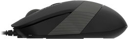 Мышь A4Tech Fstyler FM10ST серый/черный оптическая 1600dpi silent USB для ноутбука 3but (FM10ST GREY)