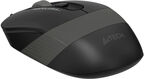 Мышь A4Tech Fstyler FM10ST серый/черный оптическая 1600dpi silent USB для ноутбука 3but (FM10ST GREY)