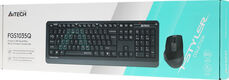 Клавиатура + мышь A4Tech Fstyler FGS1035Q клав:черный/серый мышь:черный/серый USB беспроводная Multimedia (FGS1035Q GREY) Клавиатура + мышь A4Tech Fstyler FGS1035Q клав:черный/серый мышь:черный/серый USB беспроводная Multimedia (FGS1035Q GREY)