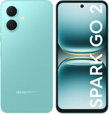 Смартфон Tecno Spark Go 2 128Gb 4Gb зеленый моноблок 3G 4G 6.67" 720x1600 Android 14 Go 13Mpix 802.11 a/ b/ g/ n/ ac NFC GPS GSM900/ 1800 Protect KM4 128+4 TURQUOISE GREEN&nbsp;<img style='position: relative;margin:0' src='/image/only_to_order_edit.gif' alt='На заказ' title='На заказ' />