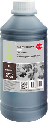 Чернила Cactus CS-I-PFI030MBK-1L PFI-030 черный матовый1000мл для Canon imagePROGRAF TA-20/ 30