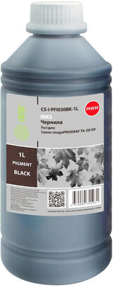 Чернила Cactus CS-I-PFI030BK-1L PFI-030 черный1000мл для Canon imagePROGRAF TA-20/ 30