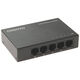 OSNOVO SW-5F Неуправляемый коммутатор Fast Ethernet на 5 портов. Порты: 5 x FE (10/100Base-TX). Auto MDI/MDIX Встроенная грозозащита 2кВ. В комплекте БП DC12V(1A). Размеры (ШхВхГ): 100 x 23 x 65мм. Ра