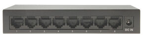 OSNOVO SW-8G Неуправляемый коммутатор Gigabit Ethernet на 8 портов. Порты: 8 x GE (10/100/1000Base-T). Auto MDI/MDIX Встроенная грозозащита 2кВ. В комплекте БП DC12V(1A). Размеры (ШхВхГ): 138 x 25 x 7