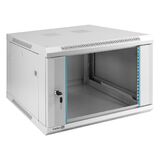 Шкаф телекоммуникационный 19" настенный 6U ExeGate EC-WM-6U.600.G.GREY Exegate EX298600RUS (19&rdquo;, 6U, 600x600x370mm (ШхГхВ)